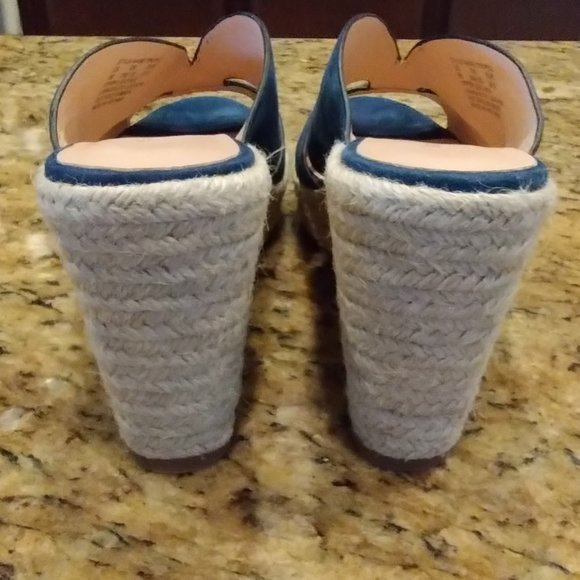 Kate Spade New York Tropez Espadrille Wedges Size 9B - Picture 12 of 15